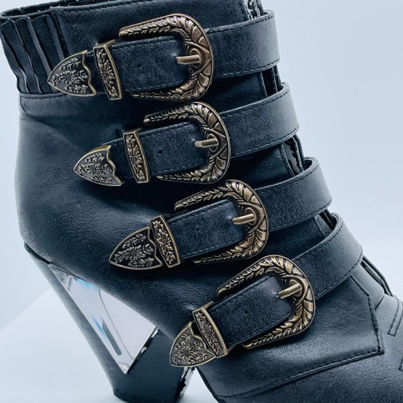 Priviliged Ankle Boots - Black "Siegal "Western Ankle Boots - Picture 8 of 16